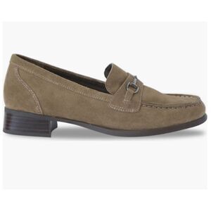 Munro Gryfinn Bit Loafer Toasted Seasame Suede Size 9